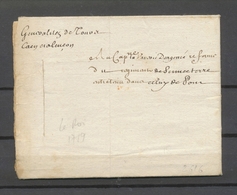 1719 Lettre  Signée LOUIS (le Roi), Beau Texte, Superbe X4918 - 1701-1800: Precursori XVIII