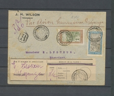 1927 Env. TANANARIVE-MAJUNGA Par Dagnaux, LR Avec Bulletin Chargement X4935 - Covers & Documents