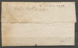 1792 Lettre CORREZE Deb De Bort P. Ussel Un Peu Défraîchie Sur 1 Bord TB X5053 - 1701-1800: Vorläufer XVIII