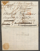 1813 Acquitté à Quimperlé + 28/QUIMPERLE  Au Dos (2ème Type) Superbe X5062 - 1801-1848: Precursors XIX