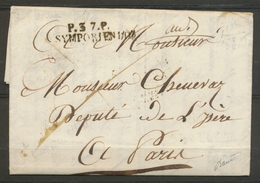 1825 Lettre ISERE, P37P/-SYMPHORIEN DOZ, Superbe X5065 - 1801-1848: Vorläufer XIX