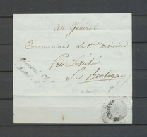 An 12 Lettre Général Chef/d'Etat Major Cursives Rares Camp De St OMER TB X5094 - Armeestempel (vor 1900)