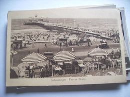 Delcampe - Nederland Holland Pays Bas Scheveningen Met Drukte Bij Pier En Strand Oud - Scheveningen