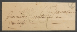 1848 Lettre Sans Texte, Taxe Tampon 2 SPECIALE + C 15 Etrepagny (26), TB X5130 - 1801-1848: Vorläufer XIX