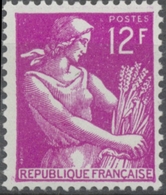 Type Moissonneuse. 12f. Lilas-rose. Neuf Luxe ** Y1116 - Nuevos