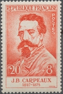 Célébrités. J.-B. Carpeaux (autoportrait)  20f. + 8f. Rouge. Neuf Luxe ** Y1170 - Unused Stamps