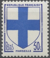 Armoiries De Villes (III) Marseille. 50c. Bleu Et Outremer. Neuf Luxe ** Y1180 - Nuovi