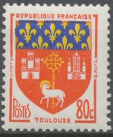 Armoiries De Villes (III) Toulouse. 80c. Rouge, Bleu Et Jaune. Neuf Luxe ** Y1182 - Nuovi