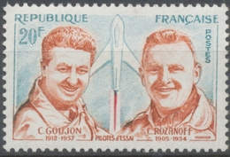 Hommage Aux Pilotes D'essai. Charles Goujon Et Colonel Rozanoff. 20f. Bleu Et Brun-orange. Neuf Luxe ** Y1213 - Nuovi