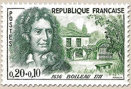 Célébrités. Nicolas Boileau Et Sa Maison, à Auteuil  20c. + 10c. Vert Et Vert-bleu Y1259 - Neufs