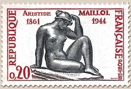 Centenaire De La Naissance Du Sculpteur Aristide Maillol. La Pensée, De Maillol . 20c. Rouge Et Vert-noir Y1281 - Neufs