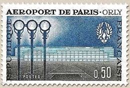 Inauguration De L'aéroport De Paris-Orly. Aérogare-Sud  50c. Bleu, Bleu Clair Et Sépia Y1283 - Neufs