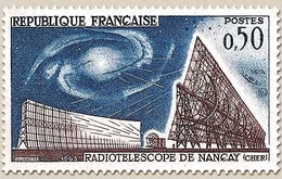 Télécommunications Spatiales. Radiotélescope De Nançay. 50c. Bleu Et Brun-violet Y1362 - Neufs