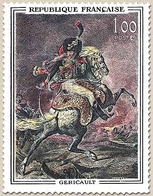 Tableaux De Maîtres. Officier De Chasseurs De La Garde, De Théodore Géricault (1791-1824)  1f. Polychrome Y1365 - Neufs