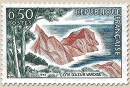 Série Touristique. Côte D'Azur Varoise  50c. Bleu-noir, Rouge-brun Et Vert Y1391 - Neufs