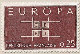 Europa. 25c. Brun-rouge Y1396 - Neufs