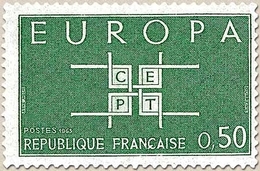 Europa. 50c. Vert-bleu Y1397 - Neufs