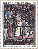 Oeuvres D'art. Les Marchands De Fourrures, Vitrail De La Cathédrale De Chartres  95c. Polychrome Y1399 - Neufs