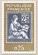 Exposition Philatélique Internationale PHILATEC, à Paris  25c. Brun-jaune Et Bleu, Type Mouchon. Y1415 - Neufs