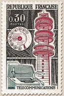 Exposition Philatélique Internationale PHILATEC, à Paris  30c. Télécommunications. Tour Hertzienne De Meudon. Y1417 - Unused Stamps