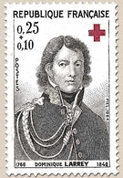 Au Profit De La Croix-Rouge.  Dominique Baron Larrey 25c. + 10c. Noir Y1434 - Unused Stamps