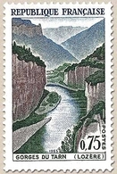 Série Touristique. Gorges Du Tarn. 75c. Brun Violacé, Bleu Et Vert Y1438 - Neufs