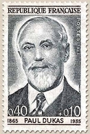 Célébrités. Paul Dukas (1865-1955), Compositeur, Centenaire De Sa Naissance 40c. + 10c. Gris-bleu Et Brun-lilas Y1444 - Unused Stamps