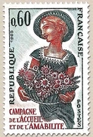 Campagne De L'accueil Et De L'amabilité. 60c. Vert Foncé, Bistre Et Rouge Y1449 - Unused Stamps