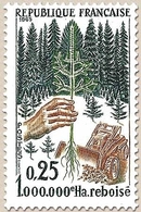 Millionième Hectare Reboisé. 25c. Vert Foncé, Vert Et Bistre Y1460 - Unused Stamps