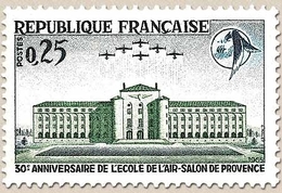 30e Anniversaire De L'École De L'Air, à Salon-de-Provence. 25c, Bleu Foncé Et Vert Y1463 - Ongebruikt