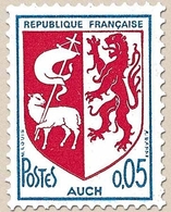 Armoiries De Ville (V) Auch. 5c. Bleu Et Rouge Y1468 - Neufs