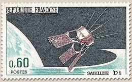 Lancement Du Satellite D1, à Hammaguir (Algérie) 60c. Bleu-noir, Lilas Et émeraude Y1476 - Ongebruikt