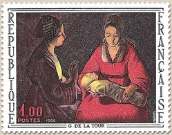 Oeuvres D'art. Le Nouveau-Né, De Georges De La Tour. 1f. Polychrome Y1479 - Neufs