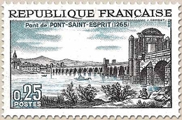 7e Centenaire Du Pont De Pont-Saint-Esprit. 25c. Noir Et Bleu Y1481 - Neufs