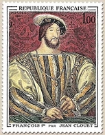 Oeuvres D'art. Portrait De François 1er (1494-1547), Par Jean Clouet (1475-1541) 1f. Polychrome Y1518 - Unused Stamps