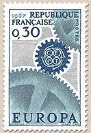 Europa. 30c. Bleu, Gris Et Bleu Foncé Y1521 - Unused Stamps