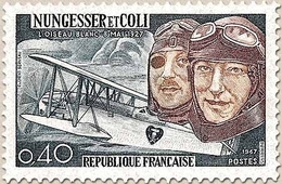 40e Anniversaire De La Tentative De Traversée Aérienne De L'Atlantique-Nord. Nungesser, Coli Y1523 - Unused Stamps