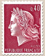 Type Marianne De Cheffer (I) 40c. Rouge Carminé Y1536B - Unused Stamps