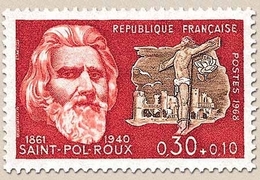 Célébrités. Paul-Pierre Roux, Dit Saint-Pol-Roux, Et Golgotha 30c. + 10c. Bistre-rouge Et Sépia Y1552 - Neufs