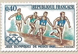 Jeux Olympiques De Mexico. 40c. Bleu, Brun Et Vert Y1573 - Unused Stamps