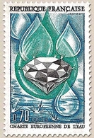 Charte Européenne De L'eau. 70c. Bleu, émeraude Et Noir Y1612 - Nuovi