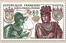 Grands Noms De L'Histoire. Louix XI Et Charles Le Téméraire 80c. Vert, Brun Et Sépia Y1616 - Nuevos