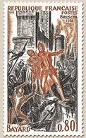 Grands Noms De L'Histoire. Le Chevalier Bayard à La Bataille De Brescia 80c. Bistre, Noir Et Sépia Y1617 - Unused Stamps