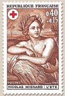 Au Profit De La Croix-Rouge. Tableaux De Nicolas Mignard (1606-1668) L'Eté  40c. + 15c. Brun-jaune Y1619 - Unused Stamps