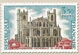 Série Touristique. Narbonne, Cathédrale Saint-Just 3f.50 Turquoise, Carmin Et Olive Y1713 - Nuovi