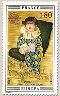Europa. Tableaux. Paul En Arlequin, De Picasso (1881-1973) 80c. Polychrome Y1840 - Unused Stamps