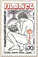 Fondation Santé Des étudiants De France. 70c. Noir, Lilas Et Rouge Y1845 - Unused Stamps