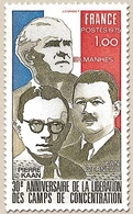 30e Anniversaire De La Libération Des Camps. Pierre Kaan F. H. Manhes Et Le Général Jean Verneau. 1f. Y1853 - Unused Stamps