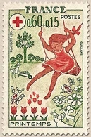 Au Profit De La Croix-Rouge. Les Saisons. Le Printemps.  60c. + 15c. Olive, Rouge Et Brun-rouge Y1860 - Unused Stamps