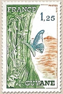 Régions. Guyane. 1f.25 Vert, Orange Et Turquoise Y1865A - Neufs